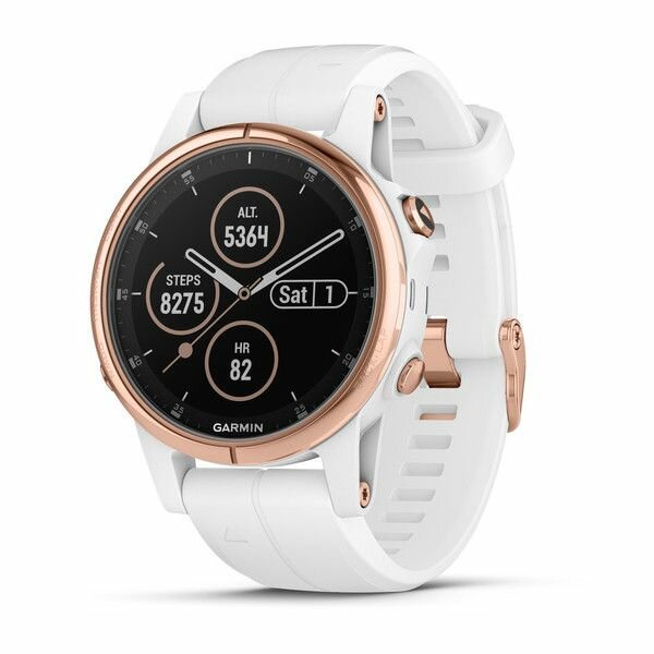 Часы GARMIN Fenix 5S Plus Sapphire (White/Rose Gold Metal) (Часы GARMIN Fenix 5S Plus Sapphire White with Rose Gold Metal (010-01987-11))