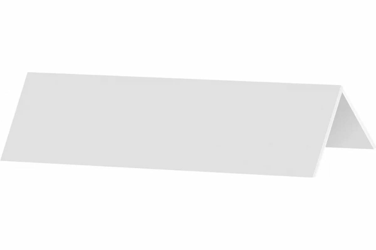 Белый ПВХ уголок AGIS 10x10 мм, 2.7 м, 10 шт. 30.01.10.10.270