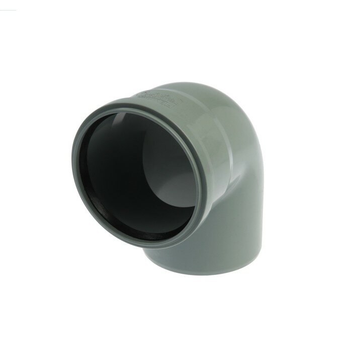 фото Отвод канализационный FLEXTRON, внутренний, d=110 мм, 90°, 2 штуки