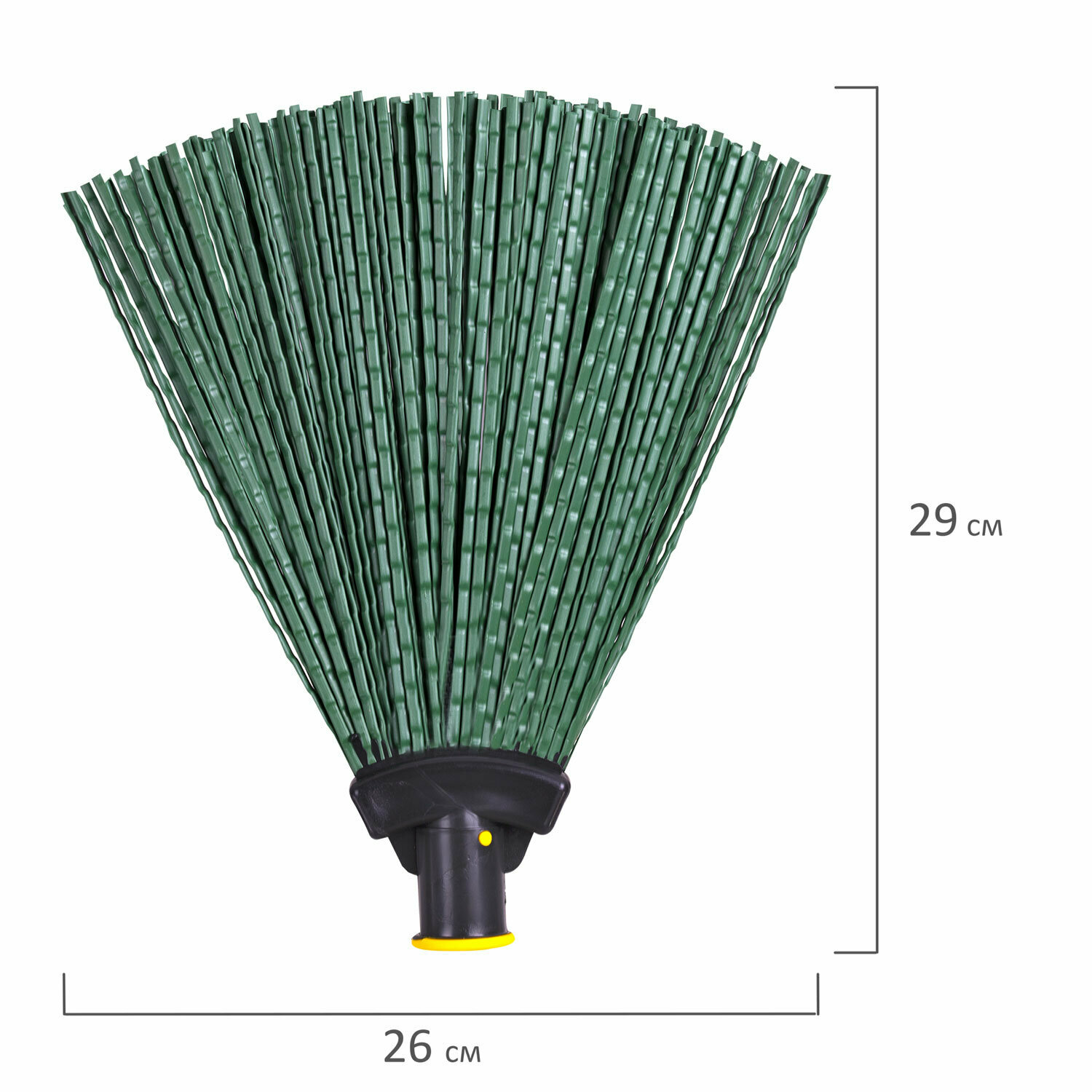 Метла синтетическая веерная 29х26 см, без черенка, крепление еврорезьба, №2, LAIMA EXPERT, 601828 - фотография № 2