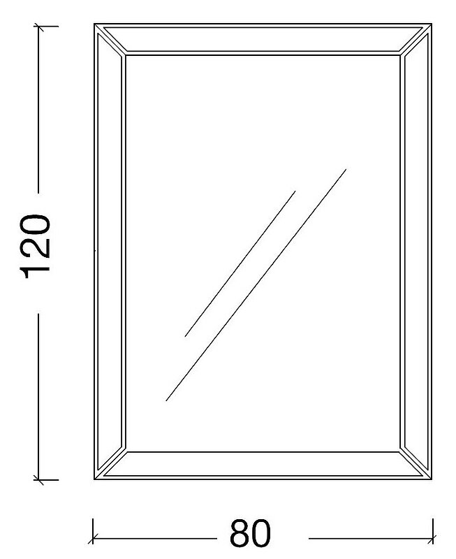 Зеркало Boheme Armadi Art Chelsea 80 555 с подсветкой Поталь серебро - фотография № 4