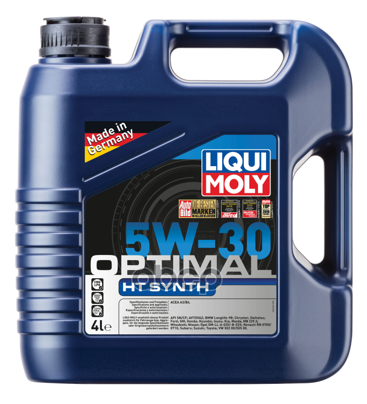 Liqui moly Liquimoly 5W30 Optimal Ht Synth (4L)_Масло Мотор.!Синacea A3/B4, Api Sn/Cf, Mb 229.3, Vw 502 00