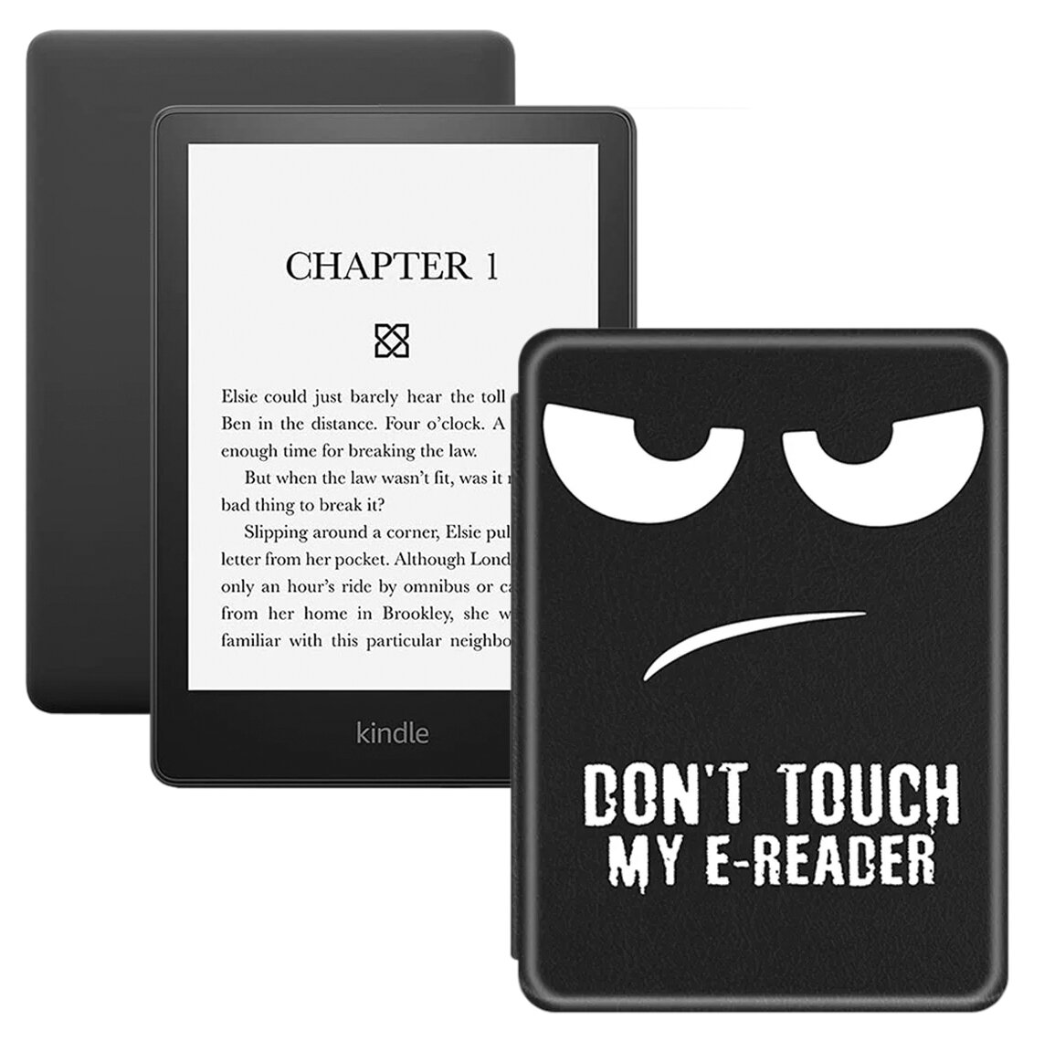 Электронная книга Amazon Kindle PaperWhite 2021 16Gb black Ad-Supported с обложкой ReaderONE PaperWhite 2021 Anger