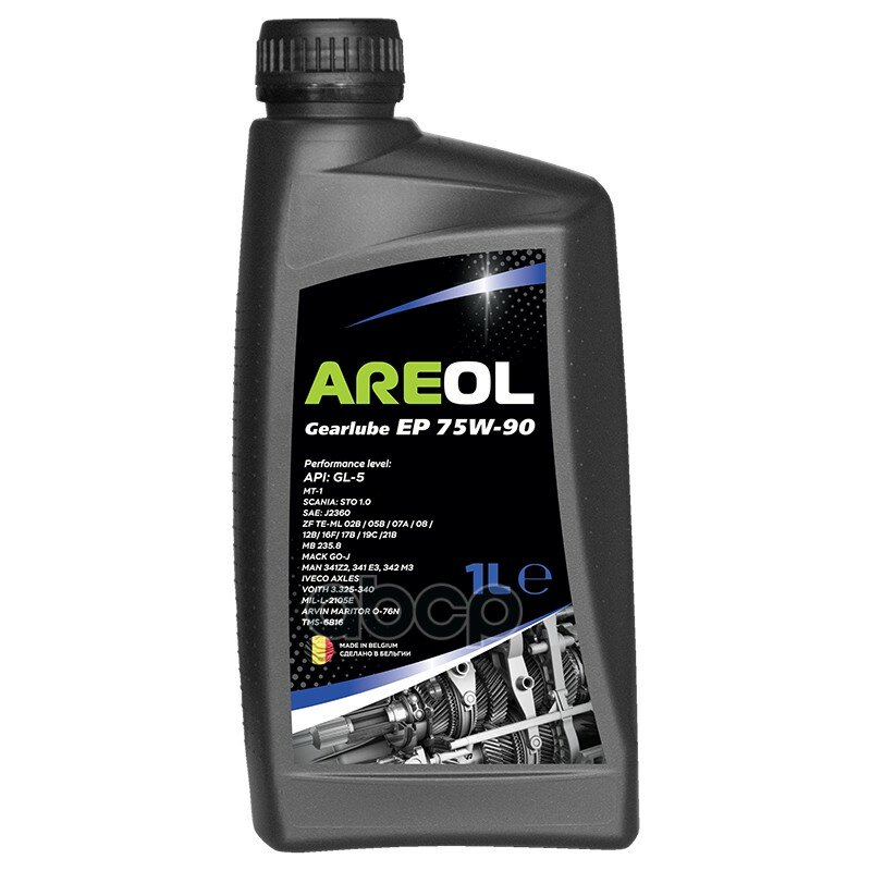 Areol Gearlube Ep 75W90 (1Л)_Полусинт. Трансм. Масло Для Гипоидных Передач! Api Gl-5, Mb 235.8 AREOL арт. 75W90AR083