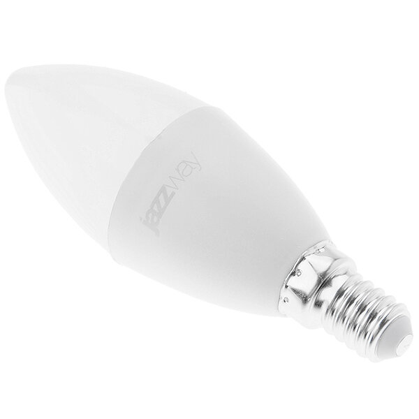 Лампа диммируемая светодиодная «свеча» Jazzway теплый белый свет 7 Вт 2859259 PLED-DIM C37 7W E14 540 Лм 3000К