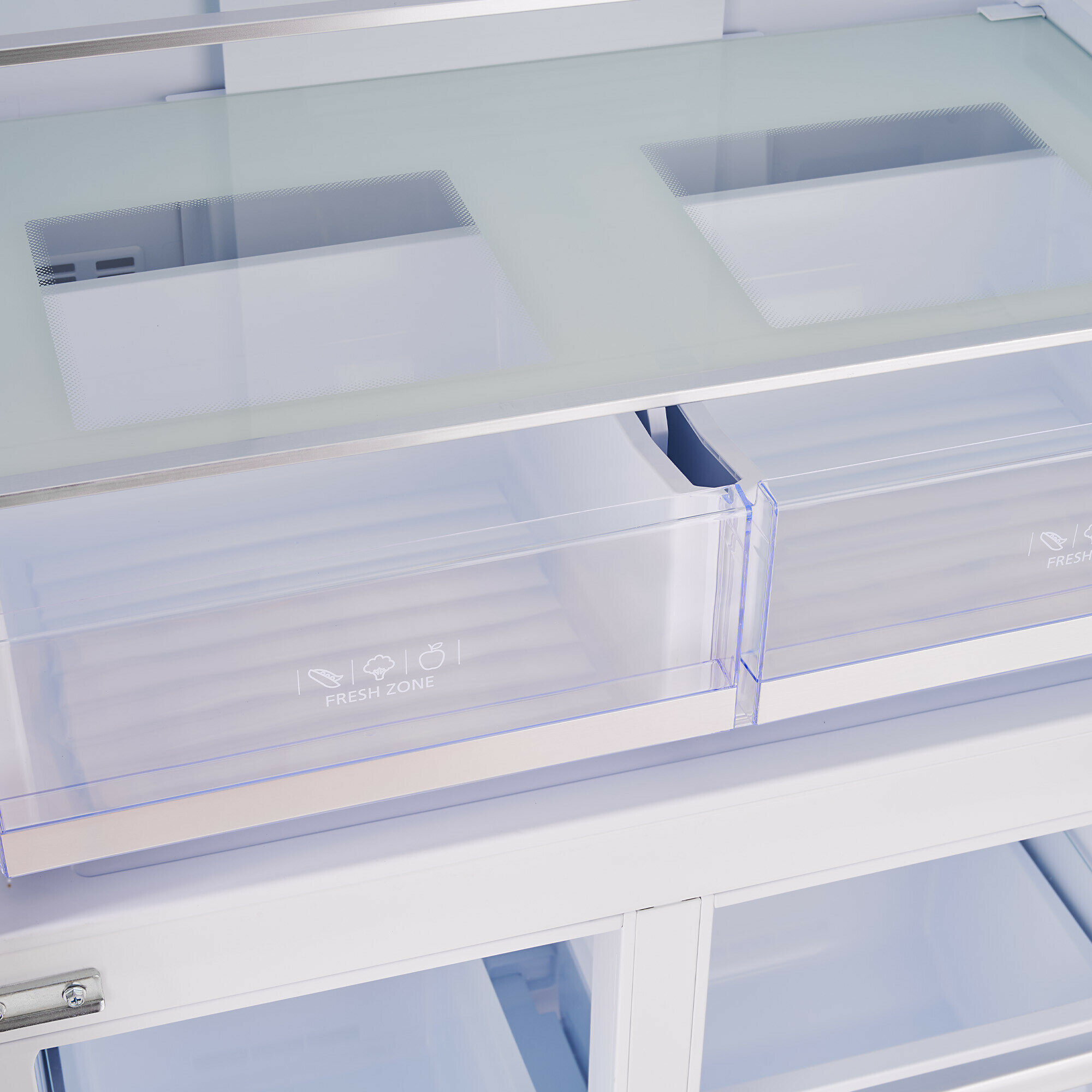 Холодильник Side by Side Tesler RCD-482I WHITE GLASS - фотография № 6