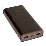 Внешний портативный аккумулятор Xiaomi Mi Power Bank 50Watt (20000 mAh) PB200SZM, черный - изображение