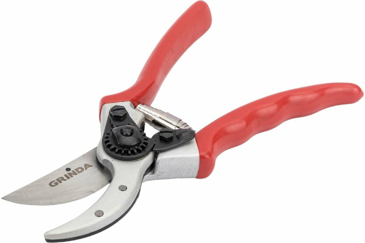 фото Секатор 210мм усиленные лезвия, закалённая сталь, алюминиевые кованые рукоятки "GRINDA" PC-15