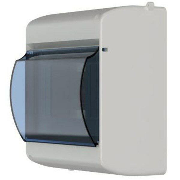 Бокс КМПн 2/6 на 6 модулей накладной пластиковый с прозрачной дверкой ИЭК MKP42-N-06-30-09 - фотография № 6