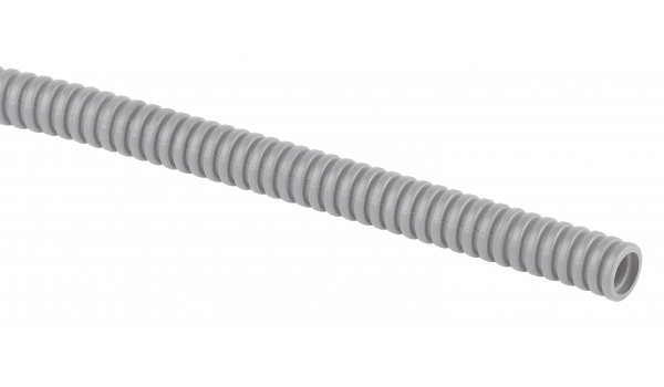 Труба ПВХ гофрированная с протяжкой 20мм серая легкая (10м) ЭРА GOFR-20-10-PVС