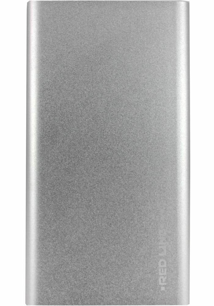 Внешний аккумулятор Red Line J01 (4000 mAh) металл серебряный (под принты)