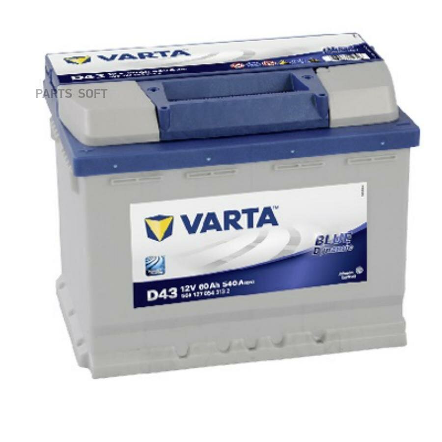 VARTA 560127054 аккумуляторная батарея blue dynamic 195 / 179 рус 60ah 540a 242 / 175 / 190\