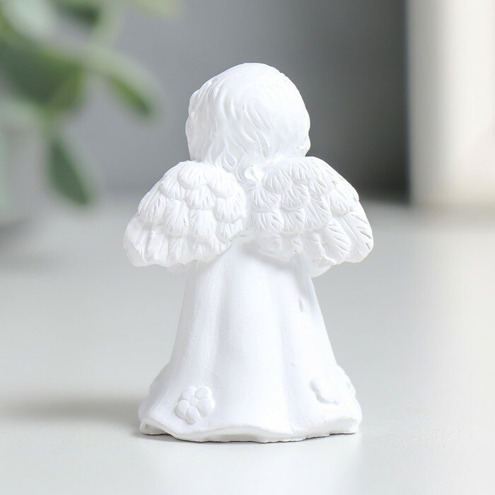 Сувенир полистоун "Белый ангел в платье" микс 2,7х3,3х5 см - фотография № 5