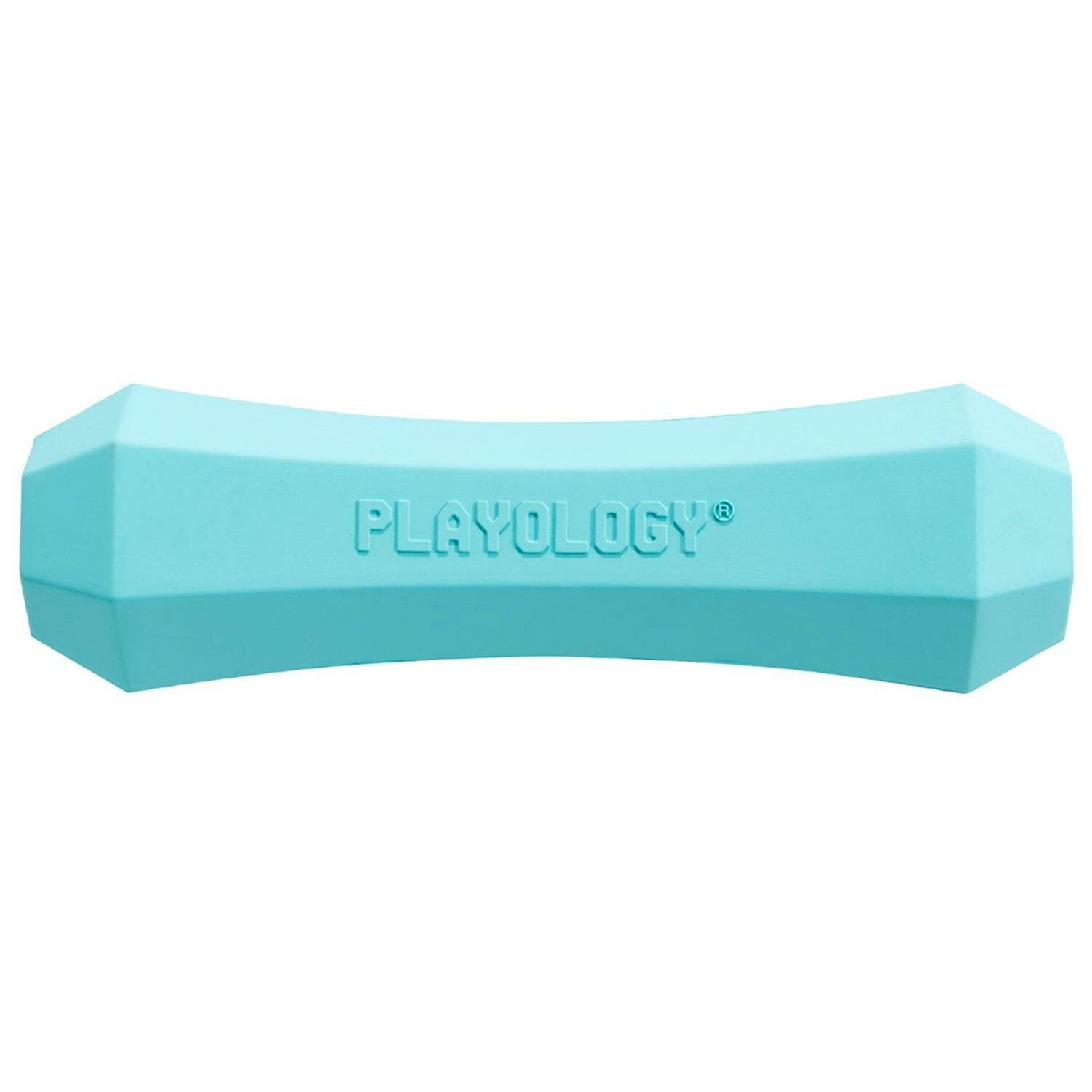 Игрушка для собак Playology Squeaky Chew Stick, голубой - фотография № 1