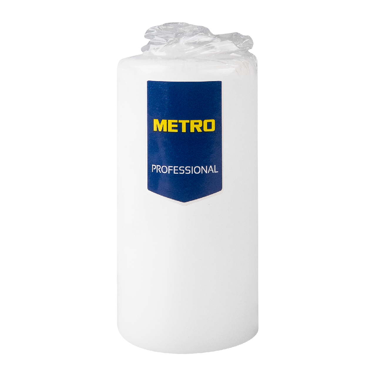 фото METRO PROFESSIONAL Свеча столбовая белая лакированная, 4 x 9см