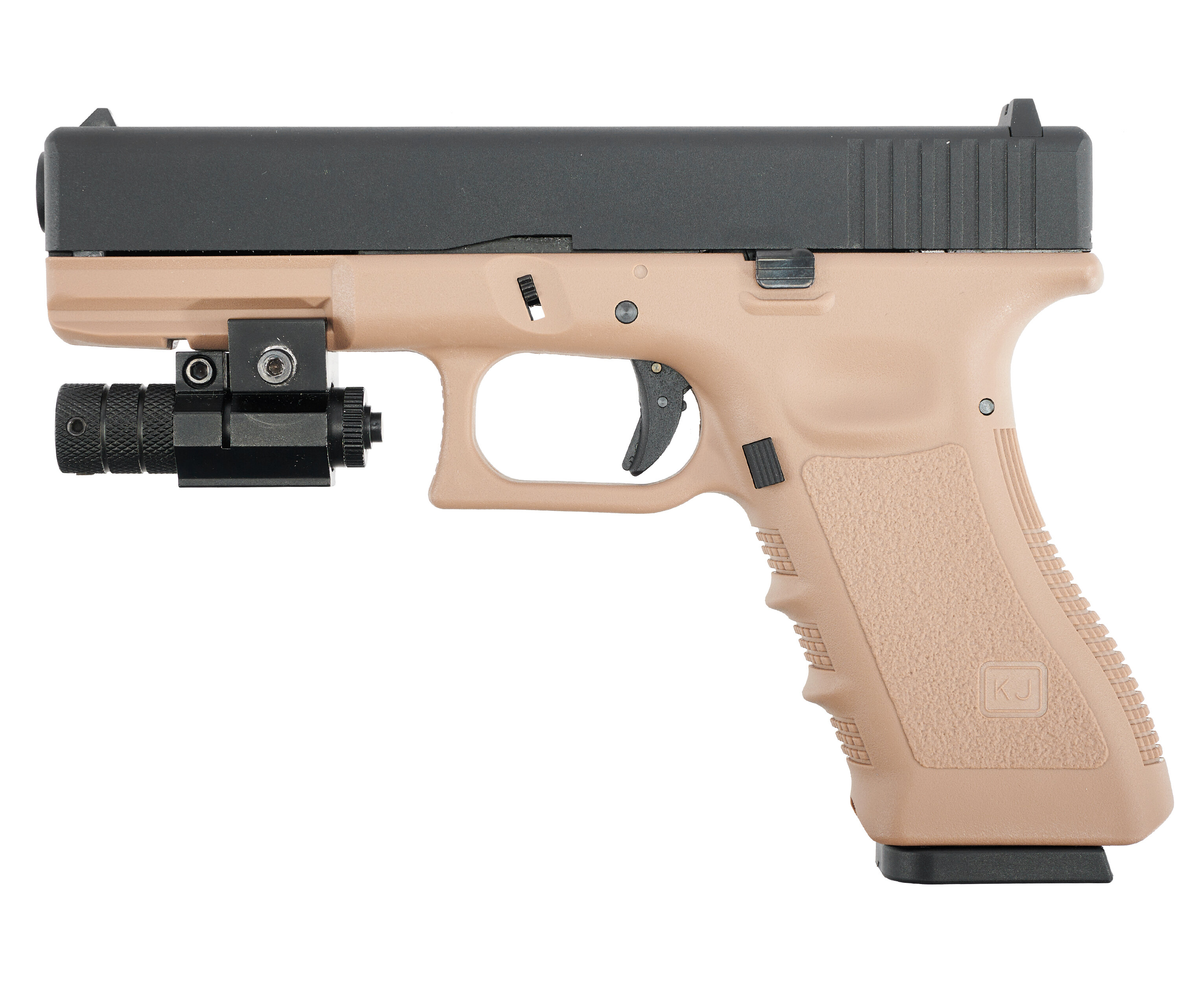 Страйкбольный пистолет KJW Glock G17 (6 мм CO2 GBB Tan)