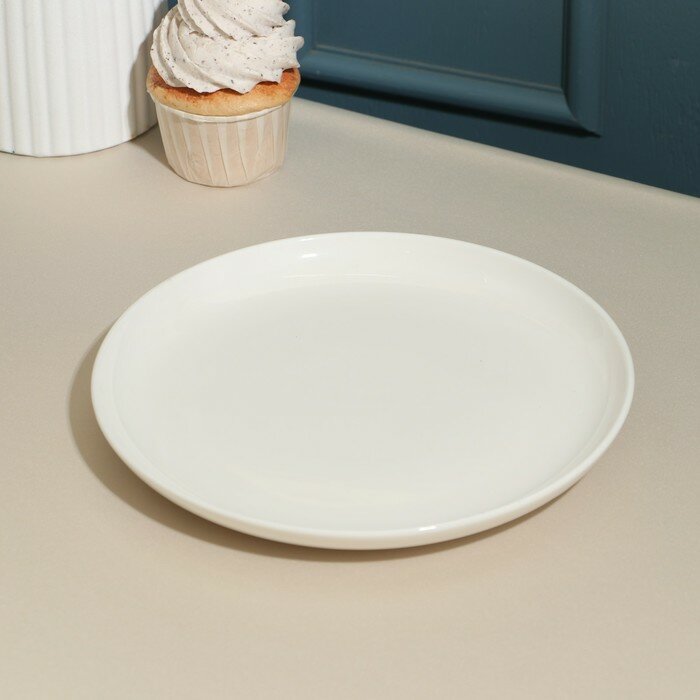 Тарелка «Универсальный», d=21 см, белая, фарфор - фотография № 2