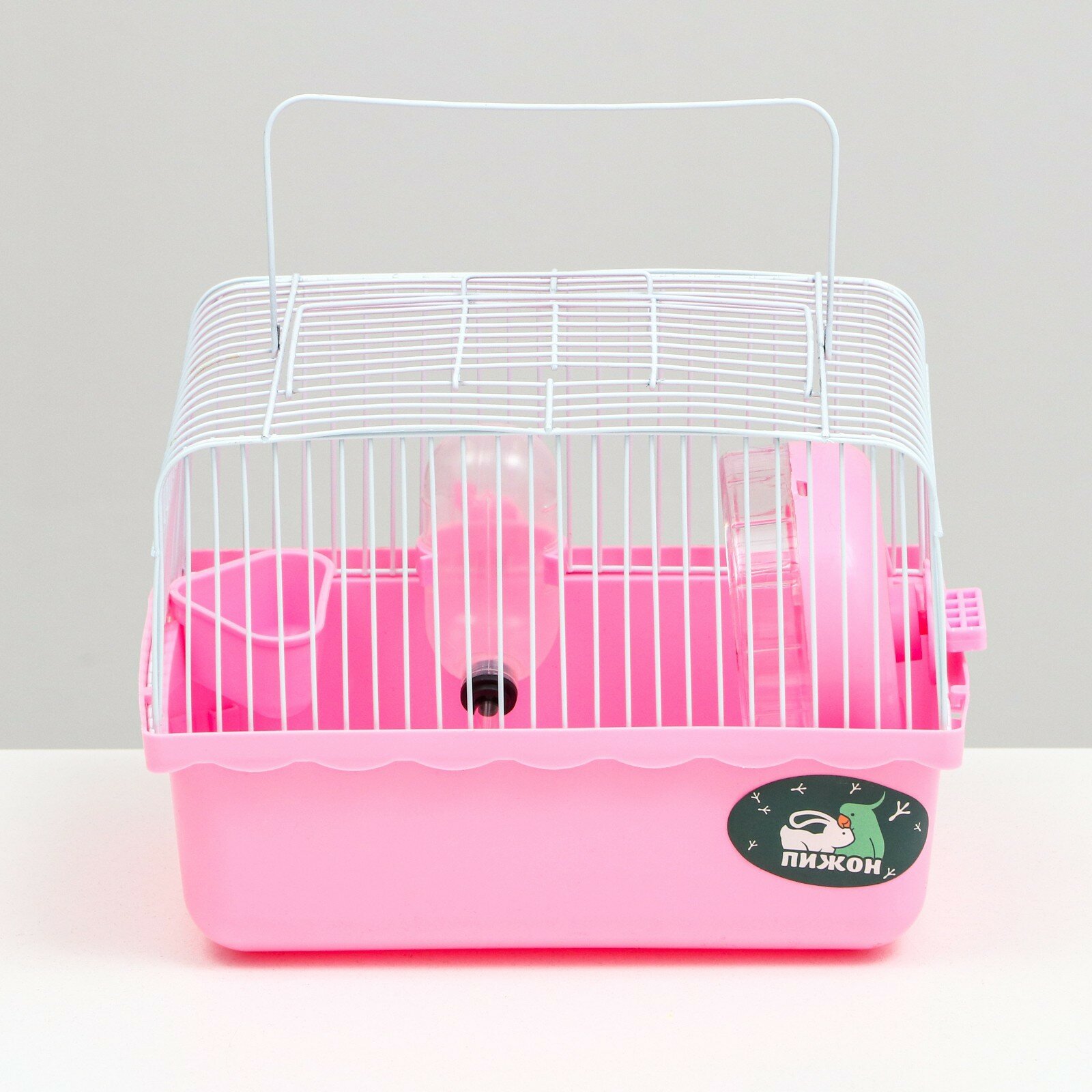 Клетка для грызунов "Пижон", 23 х 17 х 17 см, розовая - фотография № 2
