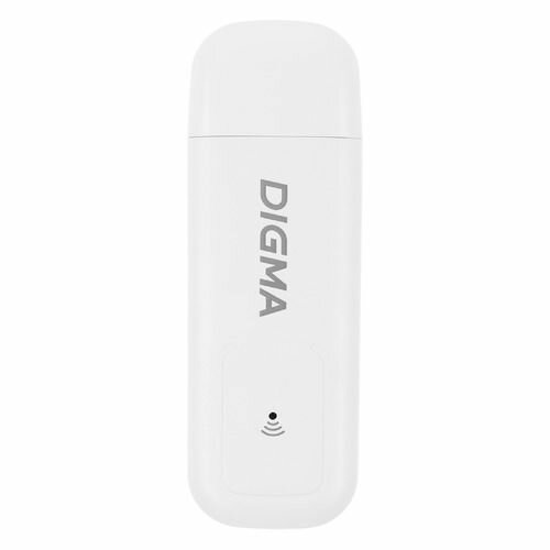 Модем Digma Dongle Wi-Fi DW1960 3G/4G, внешний, белый [dw1960wh]
