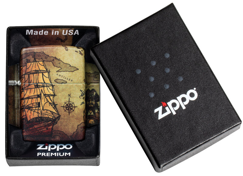 Зажигалка Zippo Pirate Ship Design арт. 49355 - фотография № 8