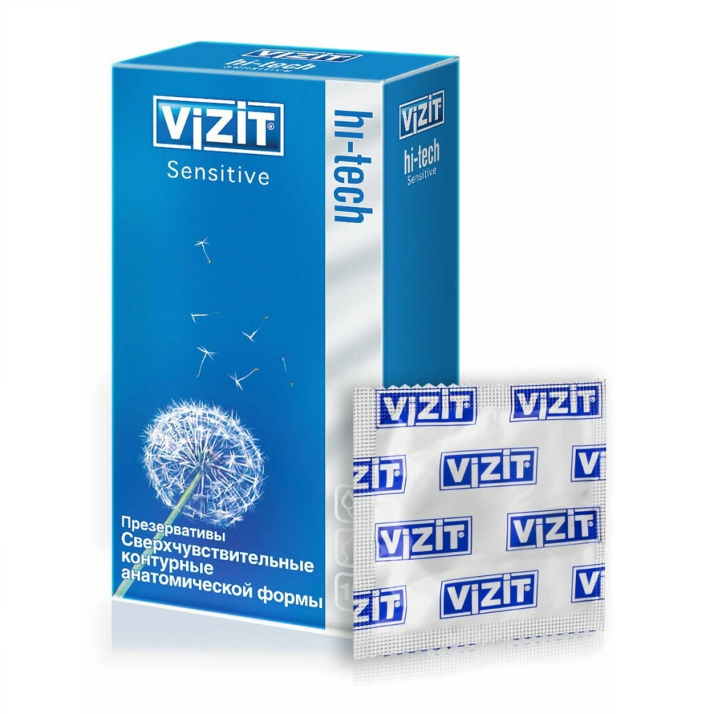 VIZIT Hi-tech sensitive презервативы сверхчувствительные 12 шт.