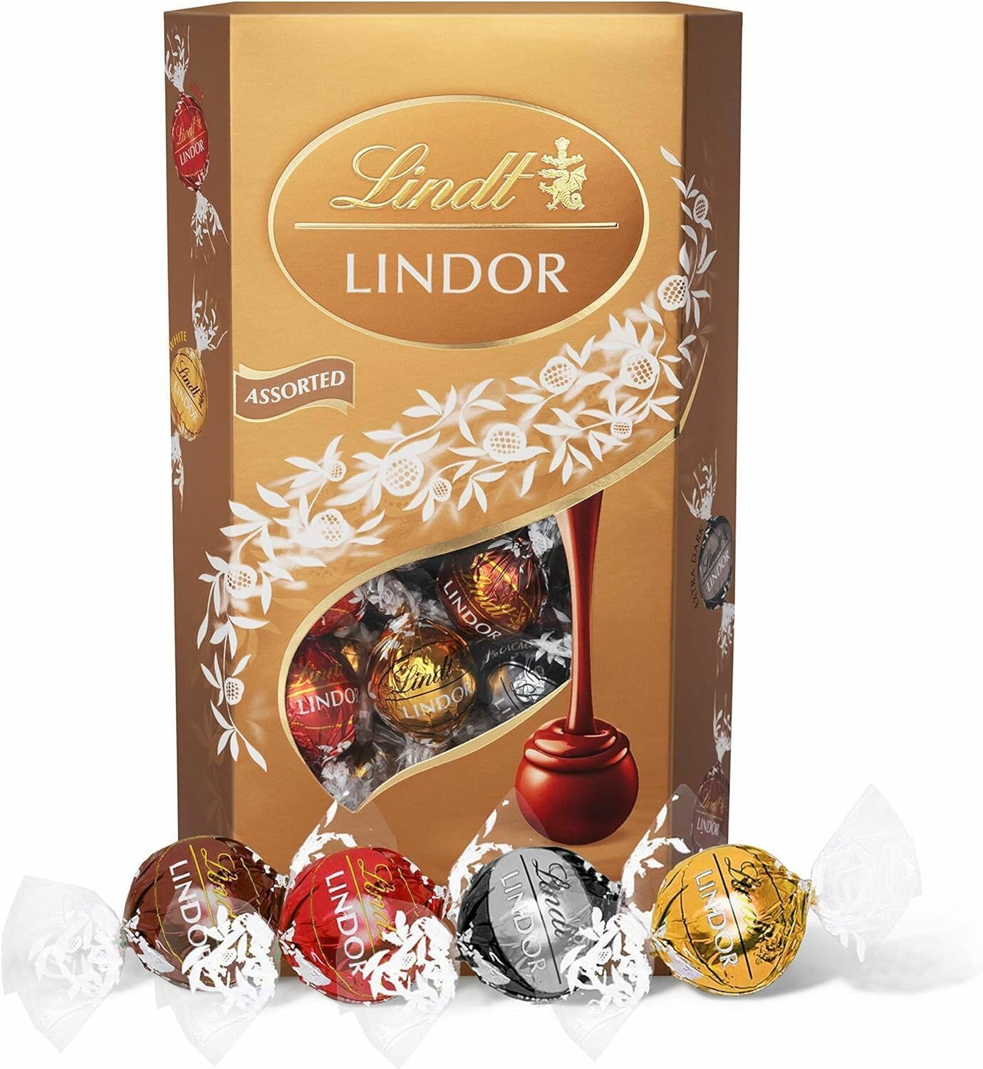 Конфеты Lindt Lindor Шоколадные трюфели в коробке Ассорти / Assorted 200 гр (Италия) - фотография № 3