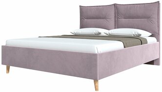 Каркас кровати Hoff Сантана, 160х200 см, цвет пыльно-розовый