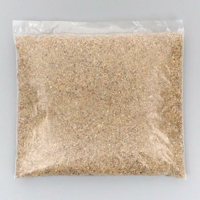 Речной песок "Рецепты дедушки Никиты", сухой, фр 0,8-1,6, 1 кг - фотография № 2