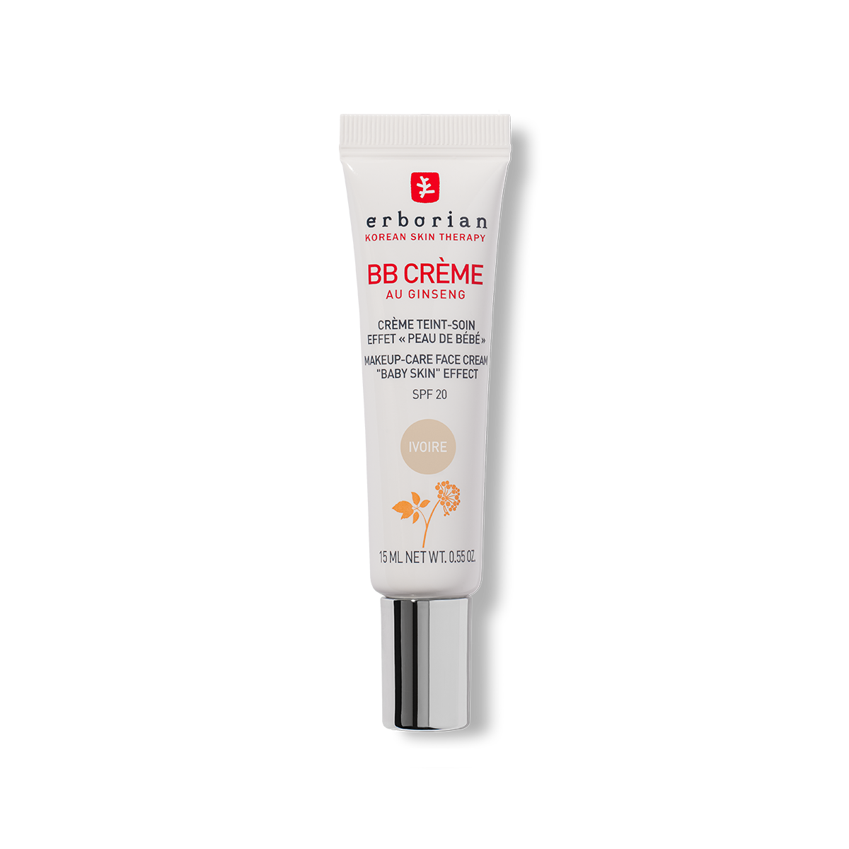 ERBORIAN ВВ крем с Женьшенем Слоновая кость SPF20 BB Creme Au Ginseng SPF20 Ivoire 15 ml.