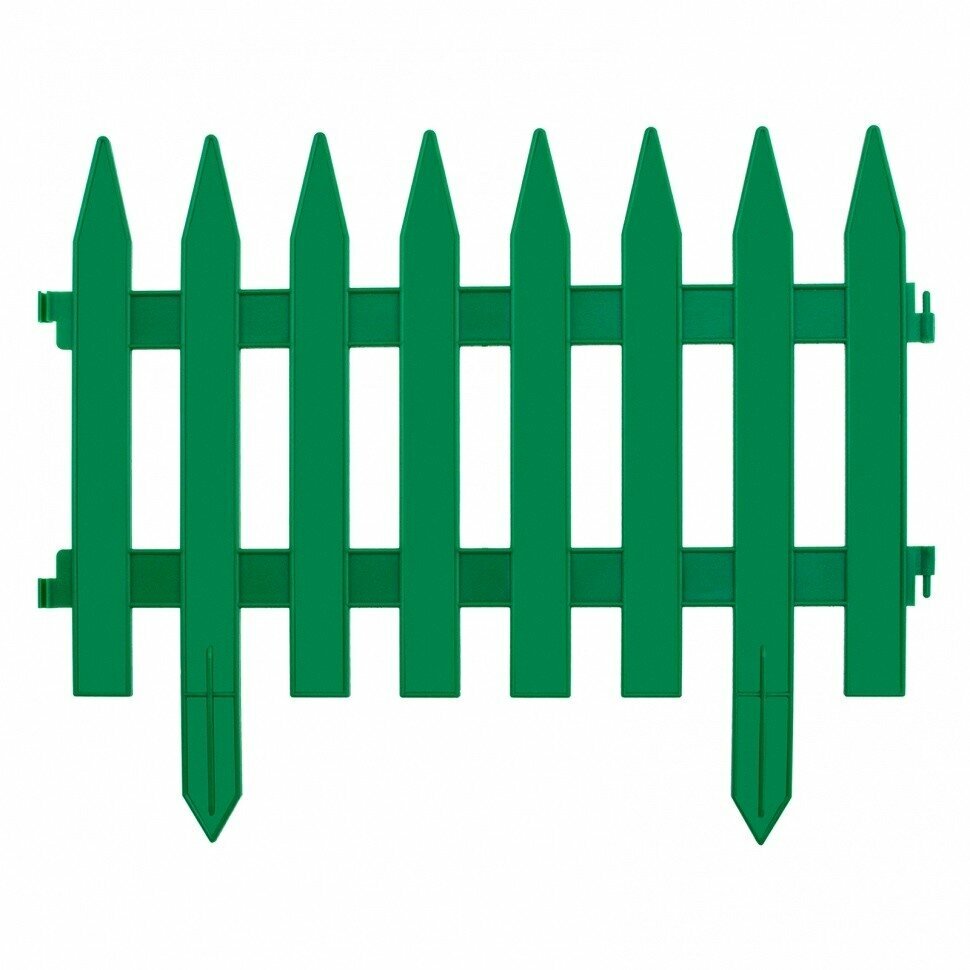 Забор декоративный "Рейка", 28х300 см, зеленый, Россия// Palisad [65005] - фотография № 2