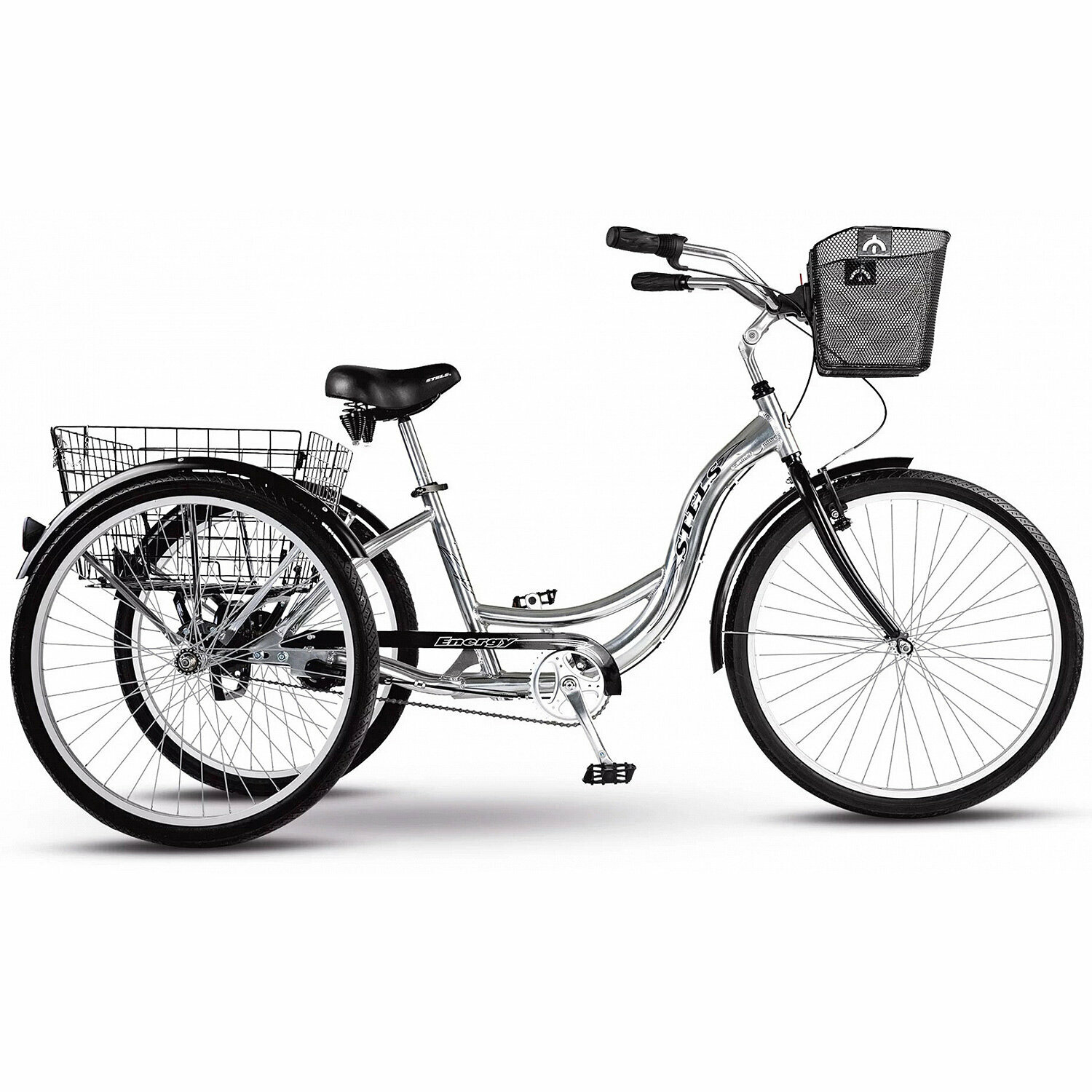 Велосипед STELS Energy-I 26" (2018) (Велосипед Stels'18 Energy-I 26", V030, 16", Серый/чёрный, LU076847)