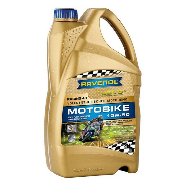 Моторное Масло Racing 4-T Motobike Sae 10W-50 (4Л) Ravenol арт. 1171107-004-01-999