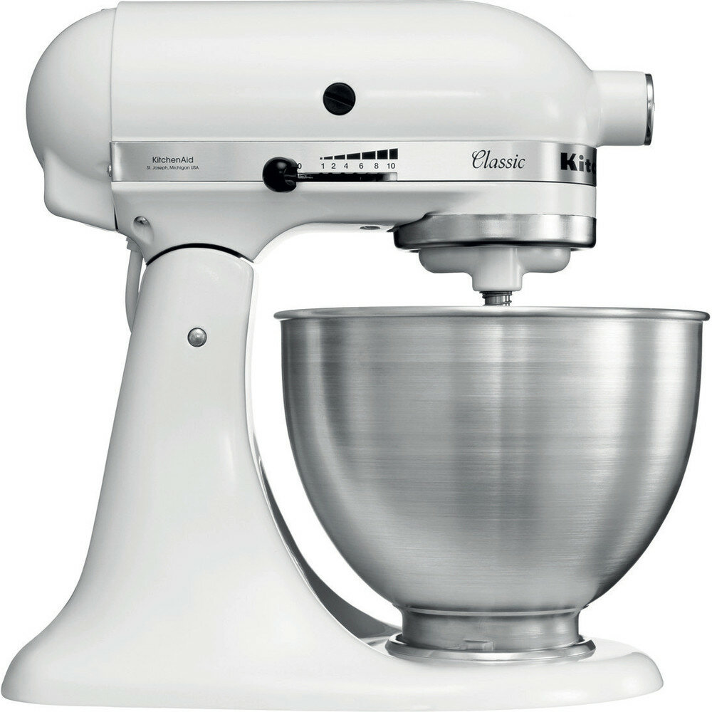 Миксер планетарный KitchenAid CLASSIC 5K45SSEWH 4,3л. Белый