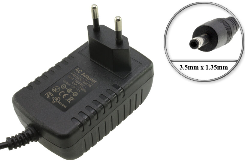 Адаптер (блок) питания 12V 1A 3.5mm x 1.35mm (FC012A08-120010E PN012A08-120010E) зарядное устройство для умной колонки SBER SberBoom Mini
