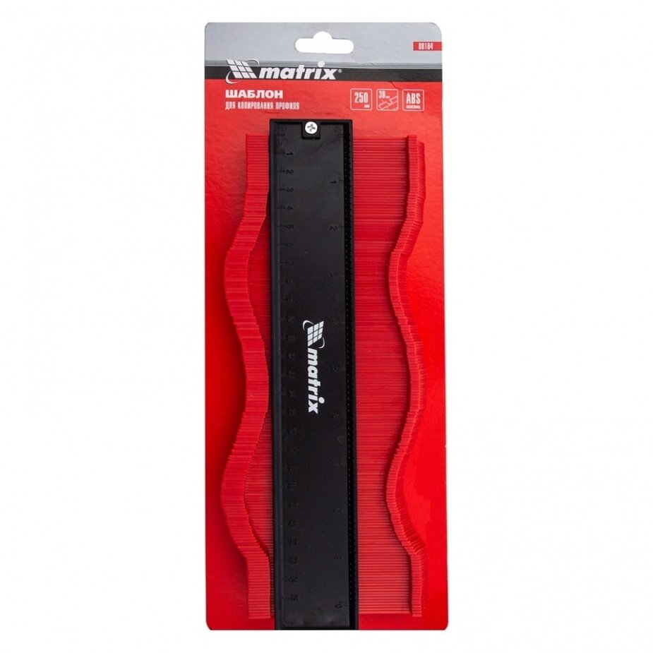 фото Шаблон для копирования профиля Matrix 250 мм пластиковый