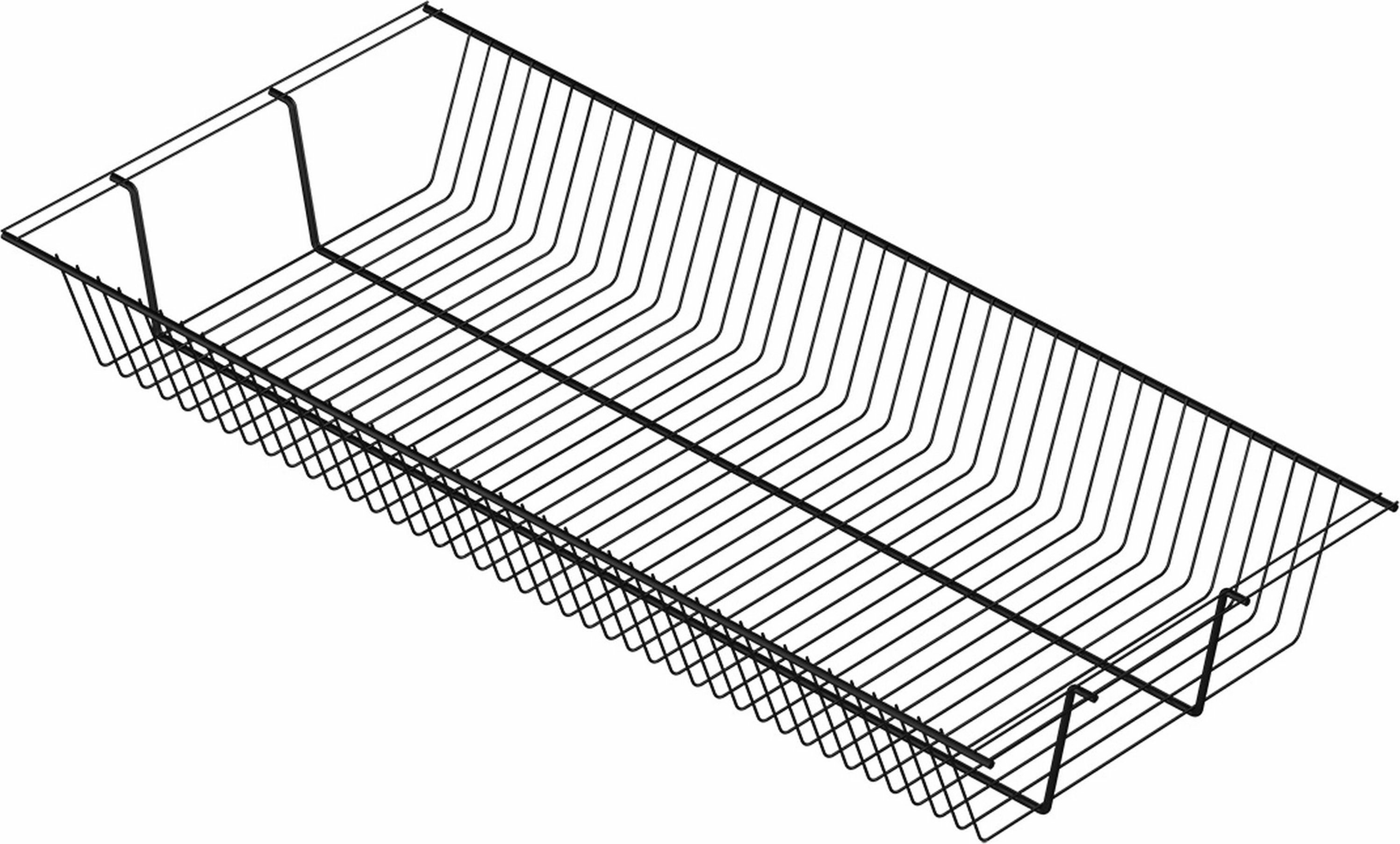 Полка-корзина универсальная Larvij L9550BL черная 903x406x118 мм