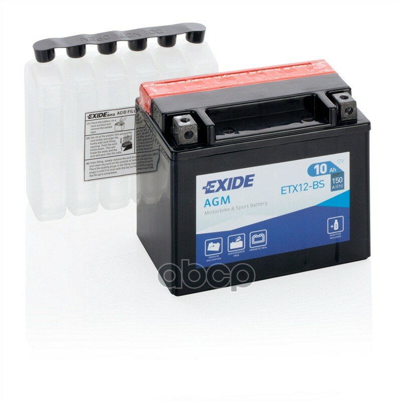 Аккумуляторная Батарея EXIDE арт. ETX12-BS