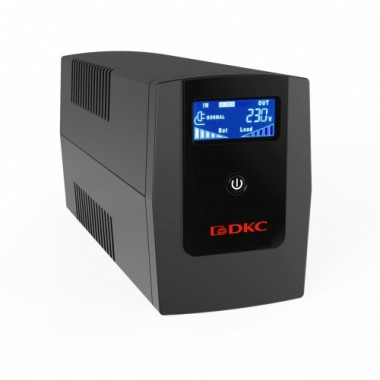 DKC INFOLCD800I Линейно-интерактивный ИБП ДКС серии Info LCD, 800 ВА/480 Вт,