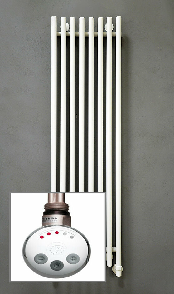 Дизайн-радиатор электрический E-TUNE 120x23 см Белый - фотография № 2