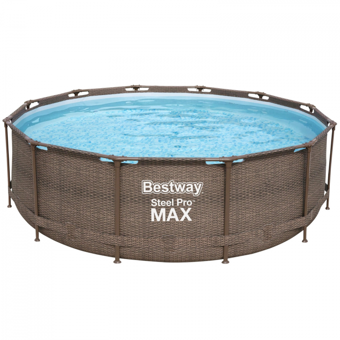 Бассейн каркасный BestWay Steel Pro MAX Ротанг 366*100см 56709