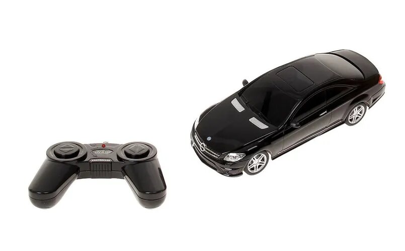 Машина р/у 1:24 Mercedes CL63 AMG, 28,5х14х12см, цвет чёрный 27MHZ