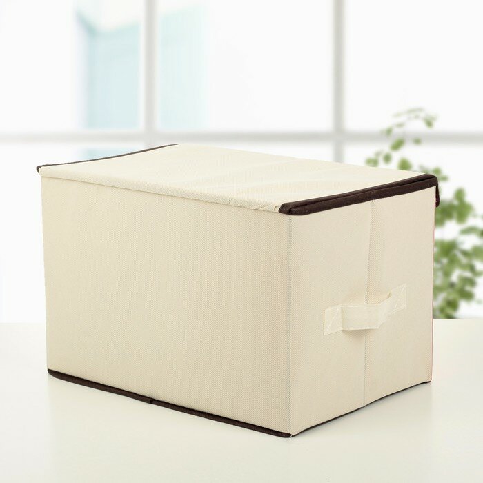Короб стеллажный для хранения с крышкой «Лисичка», 39×25×25 см - фотография № 3