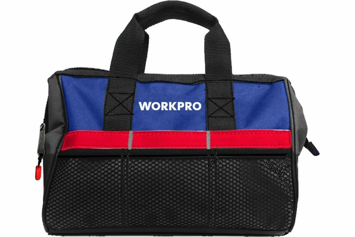 Сумка для инструмента WORKPRO 500D 445x290x320 мм, на молнии, с широким горлом 17,5" WP281002