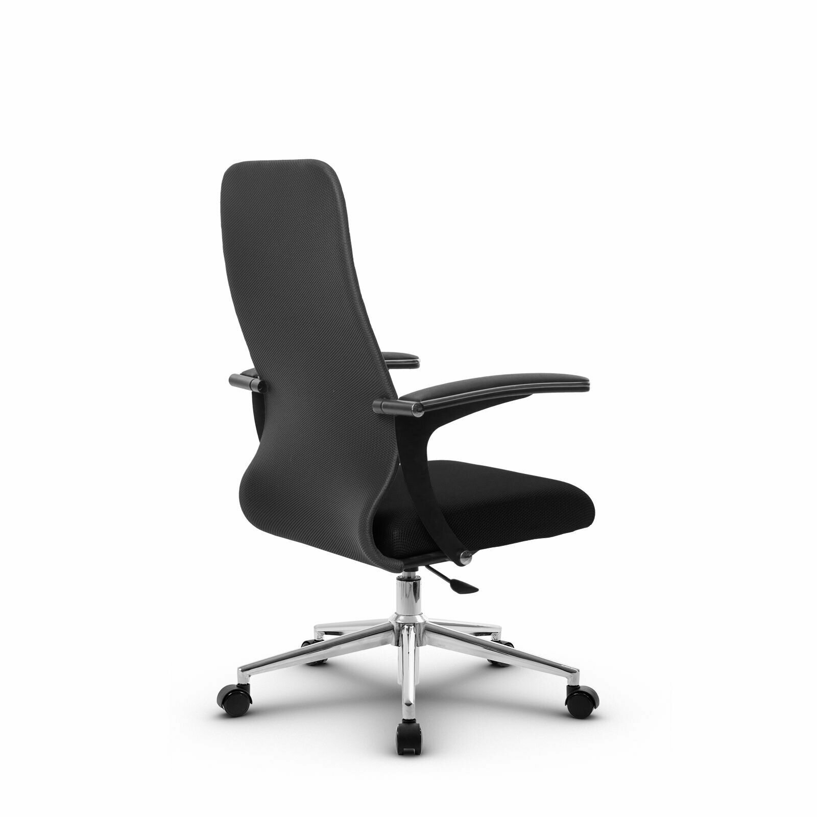 Компьютерное офисное кресло mетта SU-СU160-10Р, СН3, Темно-серое/Черное - фотография № 3