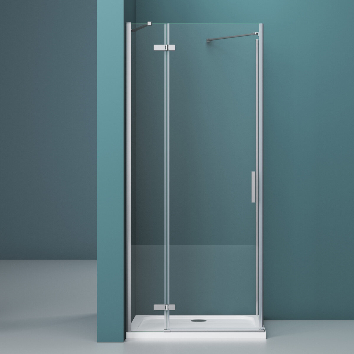 Душевая дверь BelBagno KRAFT-B-12-60/60-C-Cr-L