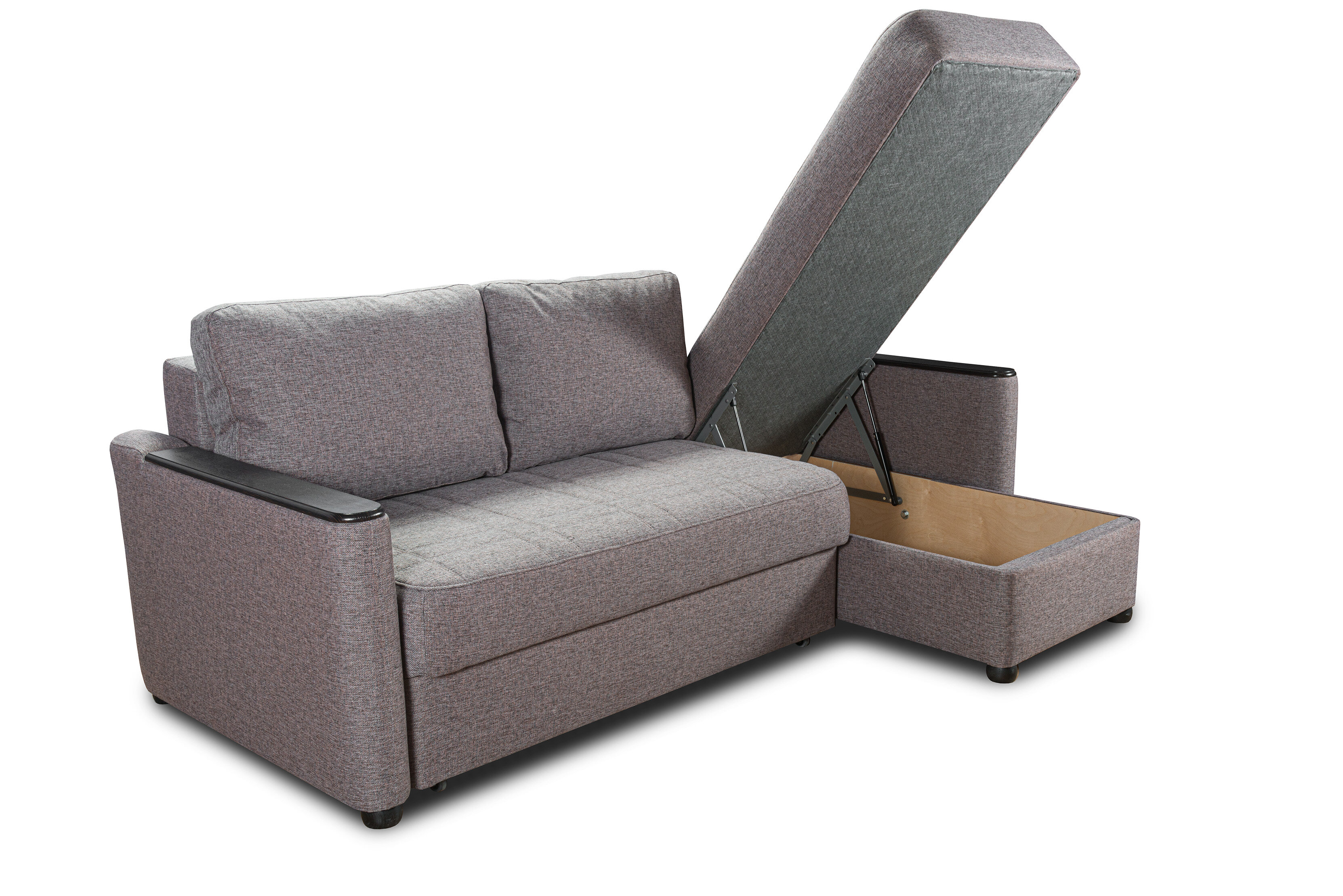Угловой диван-кровать Sofa Collection Угол Кронос-2 Венге, Коричневый - фотография № 2
