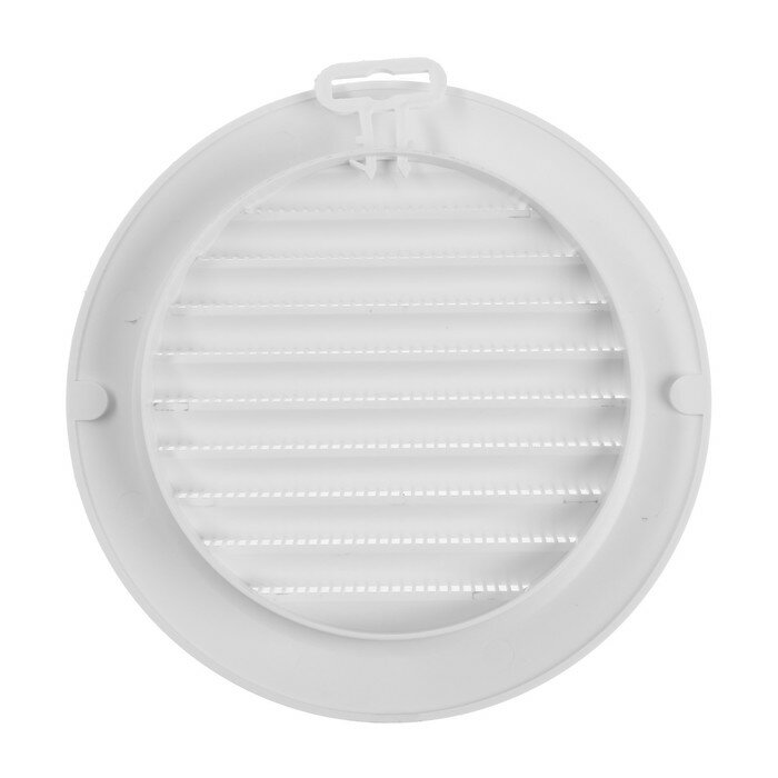 Решетка вентиляционная ZEIN, d=150 мм, круглая, с сеткой, с фланцем, неразъемная - фотография № 3