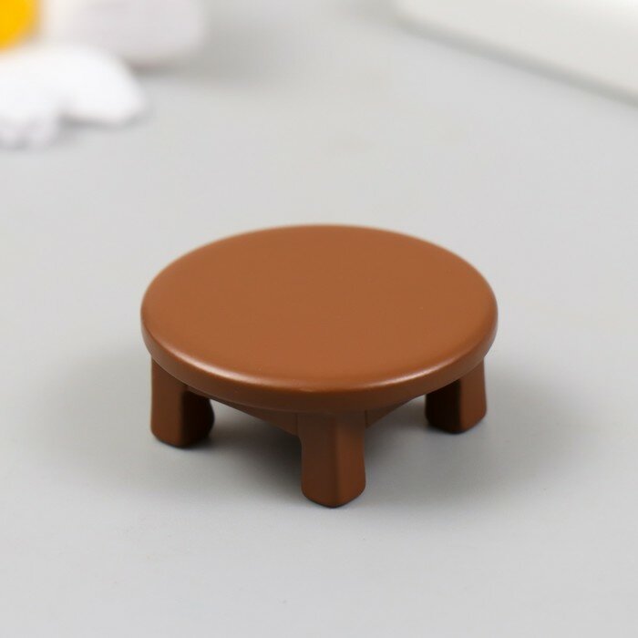 фото Декор для творчества полистоун "Круглый стол" 3,5х1,5 см(2 шт.)