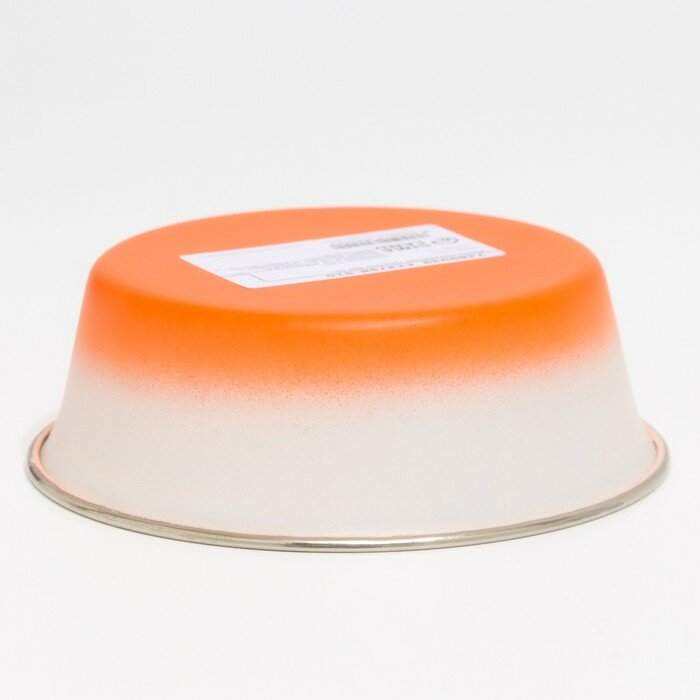 Миска стандартная Пижон градиент, 450 мл, оранжевая (KE-1300DS) - фотография № 4