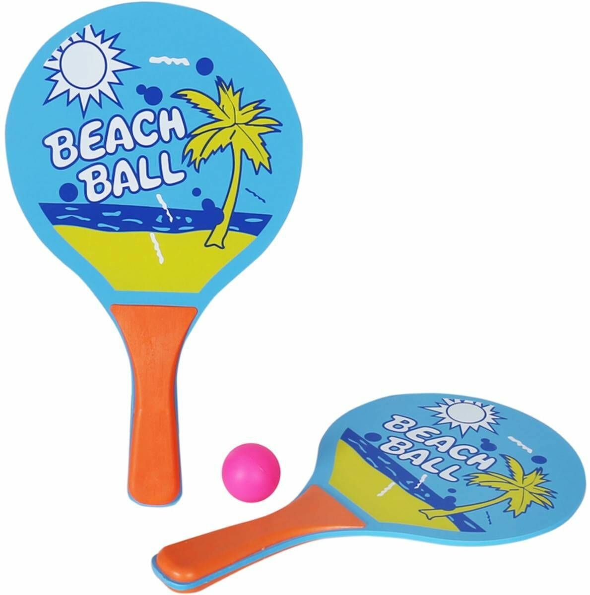 фото Игрушка для подвижных игр - Настольный теннис, с мячом, цвет голубой, 1 шт.